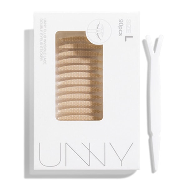 Naturlig Osynlig Dubbel Ögonlockstejp Vattentät Universell Ögonlappsplåster för Festmakeup (FMY) L 90pcs