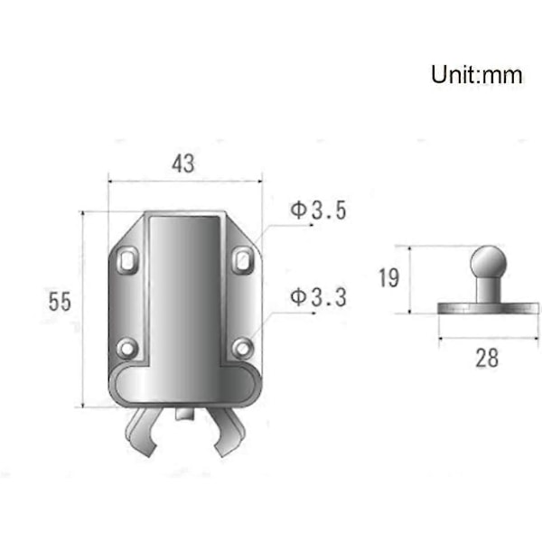 8 kpl Push LatchTouch Latch Safe Push LatchRebound itsekiinnittyvä laite Open Catch Lock -laatikko (FMY)