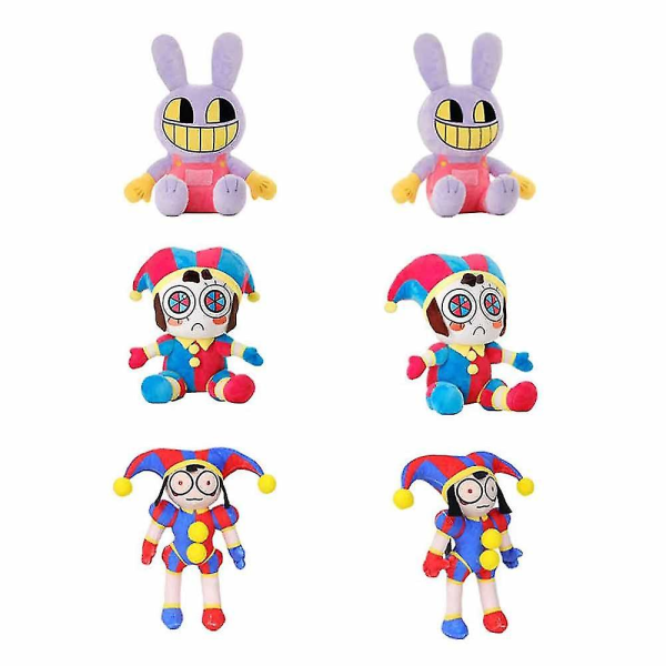 Den fantastiske digitale cirkus plyslegetøj 25cm udstoppet Pomni The Jester Palmny dukke (FMY) B