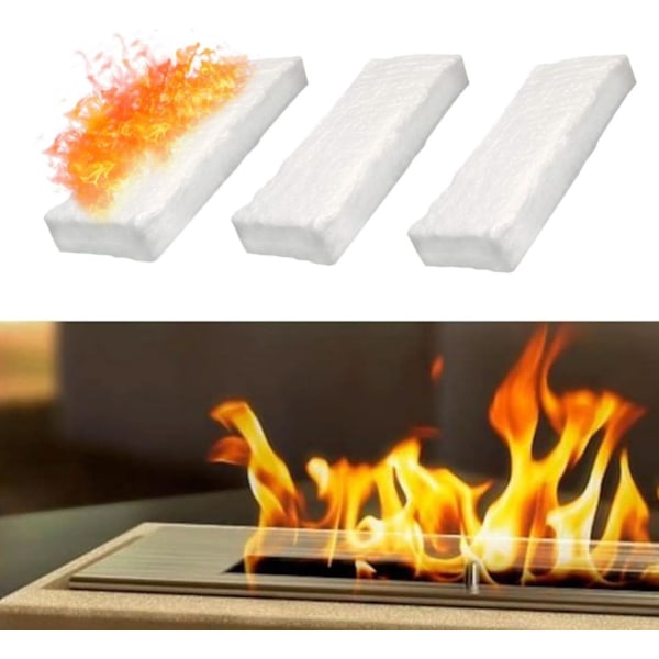 3 st Keramisk Ull Svamp Bioetanol Eldstad Eldbox Säkerhet Läckagesäker Förbränning Etanol Bordsmodell Rökfria Eldar (FMY) 30*10*2.5cm