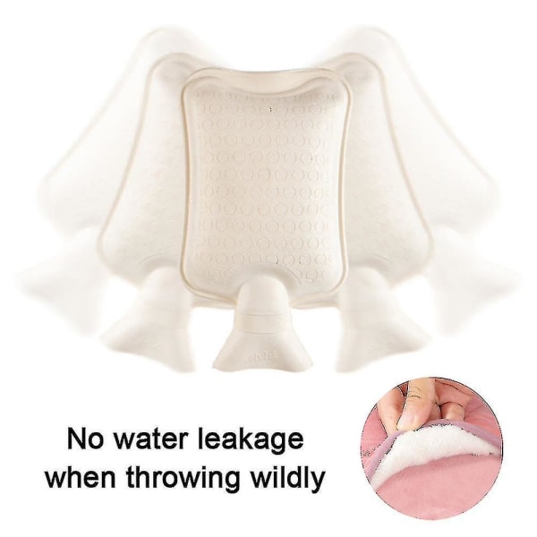 Snygg varmvattenflaska med handficka, PVC-vattenpåse, luktfri överlägsen material (FMY)