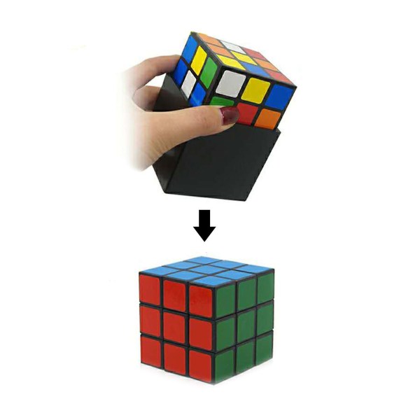 1 sæt Triple Cube Magic Tricks Instant Restore Close Up Magician Trick Gimmick Illusions (FMYED)