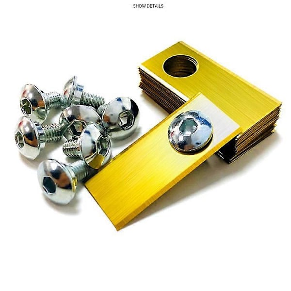 30 st Kompatibla För Honda Miimo Robotgräsklippare Rostfria Ersättningsblad, 39.2x17.5mm (FMY) Silver