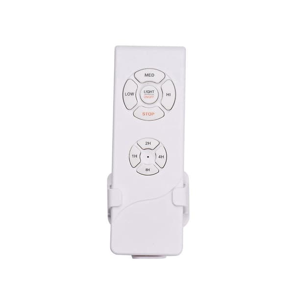 Fjärrkontroll för fläktlampa - På/Av, Vindhastighetskontroll, Timer (1/2/4H) (FMY) White Remote