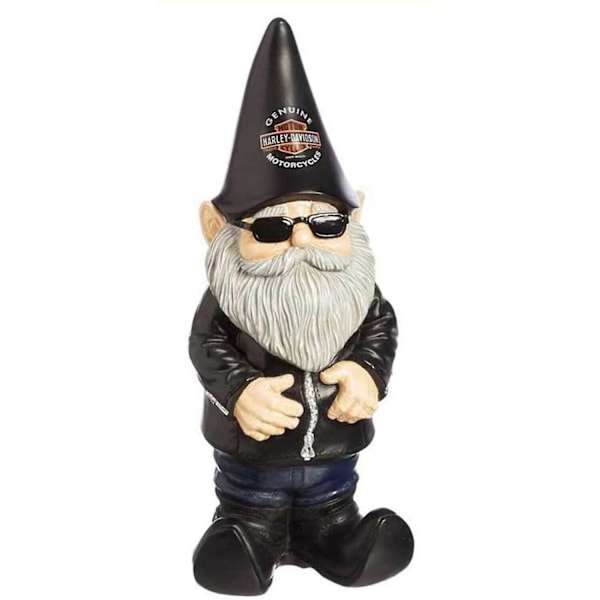 Hagemotor Gnome Biker-tema statue (FMY)