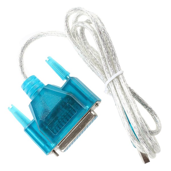 USB til skriver DB25 25-pins parallellportkabeladapter (FMY) blue