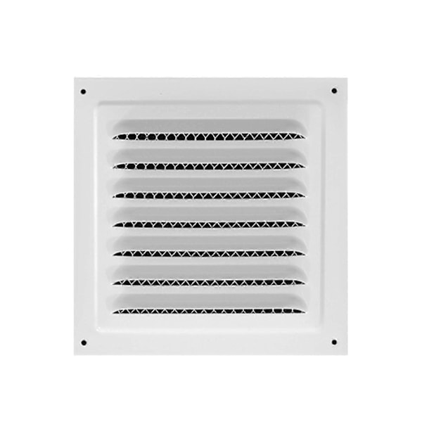 Metall Ventildeksel Intensivt Gitter Luftventil Lamell for Tak Kjøkken Sidevegg 15cmx15cm Hvit p20241126218 (FMY) White 25cmx25cm