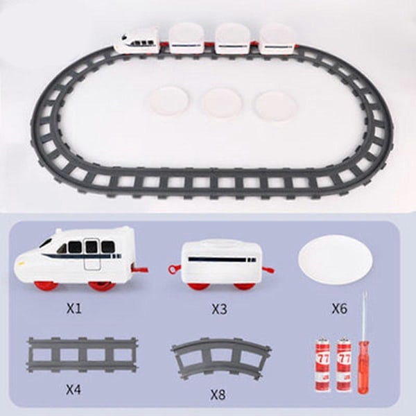 Sushi Train Rotary Sushi Lelu Rata Kuljetinhihna Pyörivä Pöytä Lasten Ruokajuna Set DIY Sushin Valmistus (FMY) white