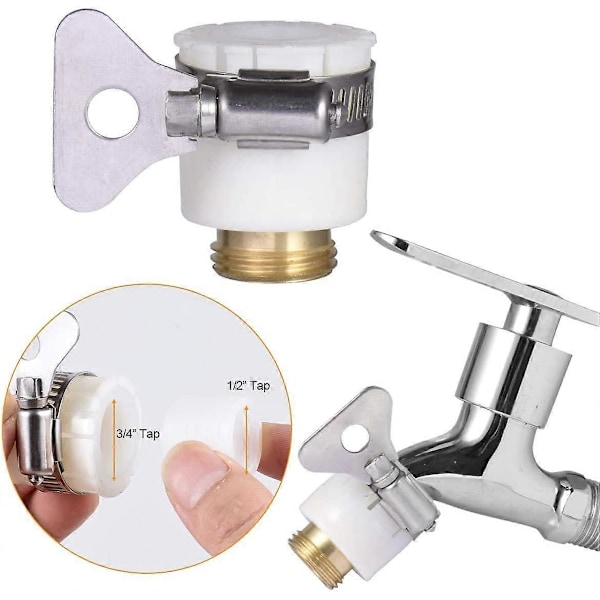 Letkun pikaliitin, 3/4\" kierre - Kaksoisurosmetalliliitin - 1/2\" ja 3/4\" naaraspuolinen kierrehana-adapteri (FMY)