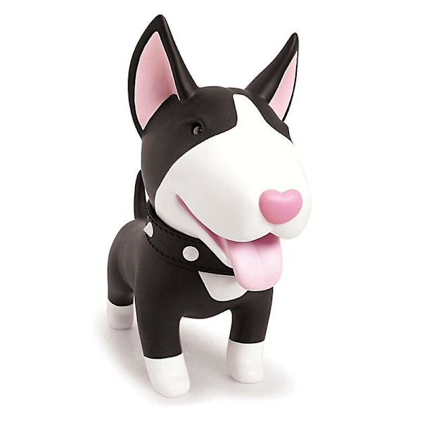 Söt Hund Spargris, Bullterrier Myntspargris Barnleksak Spargris Hundvalp Spargris för Flickor Pojkar Cartoon P  (FMY) Black White Pink A