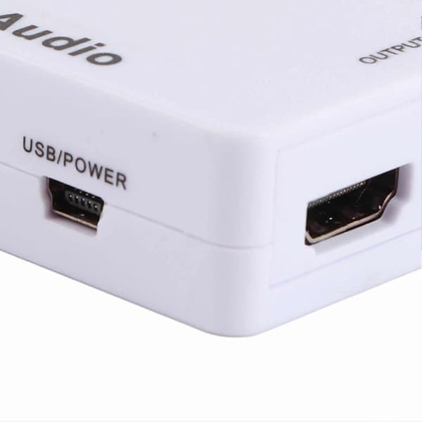 Abs Multifunksjons Hdmi Til Hdmi Lyd Splitter Dekoder Konverter For Tv Lyd System Hvit  (FMY)
