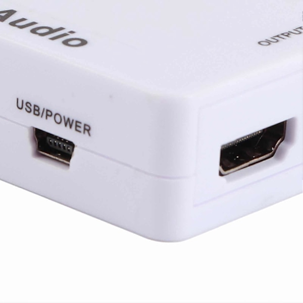 Abs Multifunktionel Hdmi Til Hdmi Lyd Splitter Dekoder Konverter Til Tv Lydsystem Hvid (FMY)