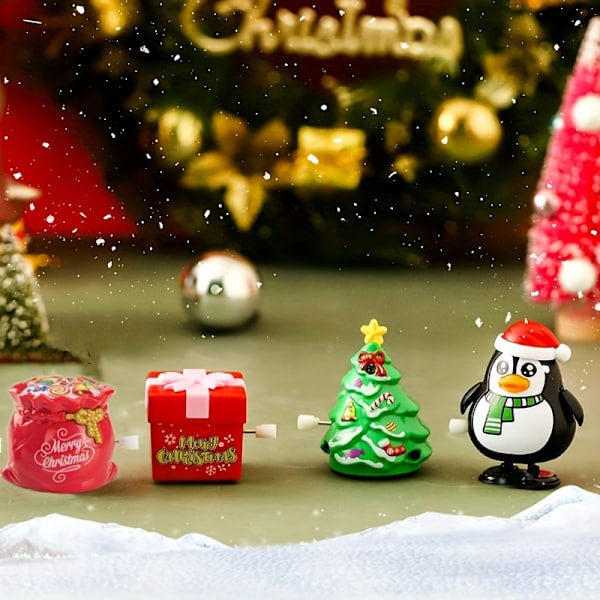 12 kpl Joulukellot, Joulujuhlalahjat, Hauskoja ja söpöjä pieniä lahjoja, Joulupukki-kellot Garland (FMY) 12pcs