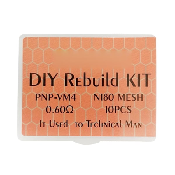 DIY Rebuild Kit Ni80 Mesh VM1 0,3 ohm 0,4 ohm 0,6 ohm Reservedeler for Spoler Verktøy (FMY) Ni80 0.3ohm