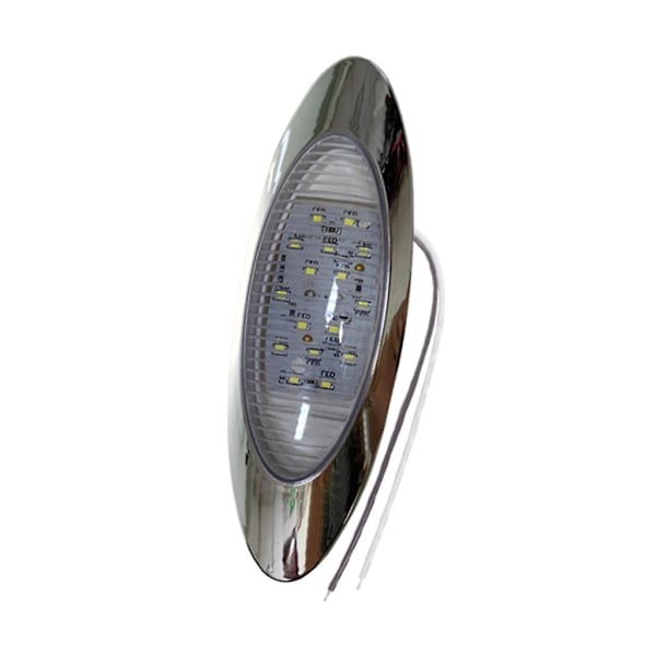 Tilhenger Klarering Stopp Svinglys Oval LED Sidemarkørlys 16LED Bremslys for Lastebil Pickup Bobiler Buss (FMY) White