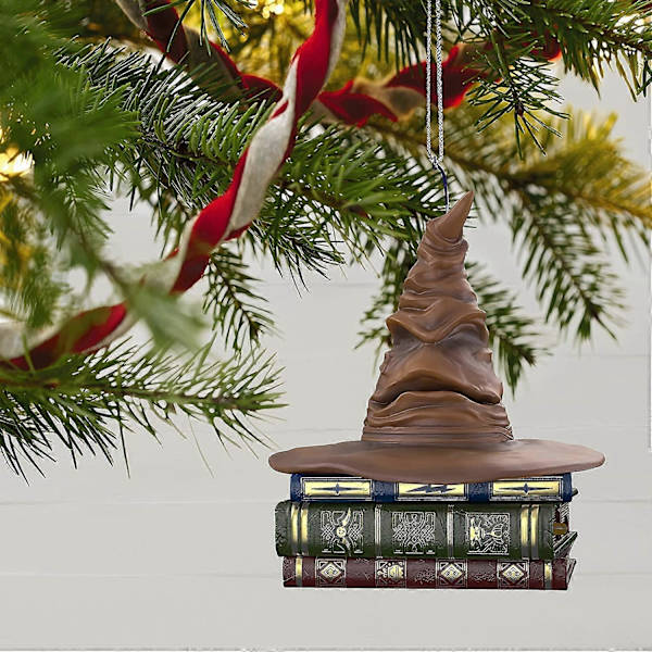 Piao Julepynt Med Lyd Til Harry Potter Sorteringshat, Talende Lyd Og Bevægelse Magisk Souvenir Juletræ Til Harry Potter Gave (FMY)