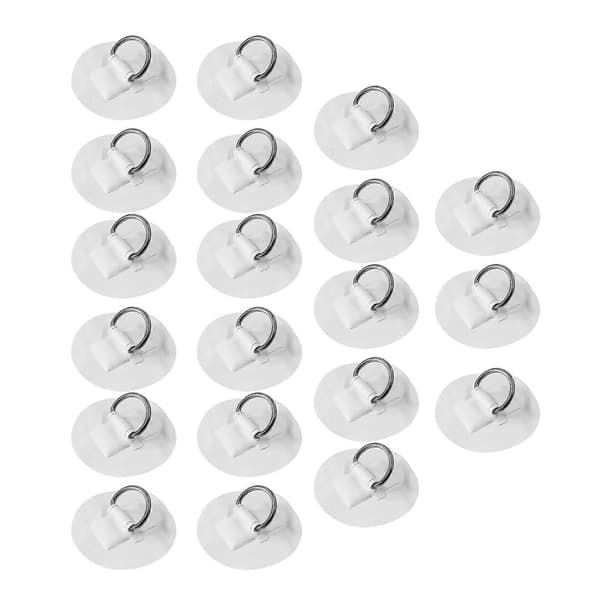 20x D-ring Pad/patch Dragringar i rostfritt stål för PVC Uppblåsbar Båt (FMY) White