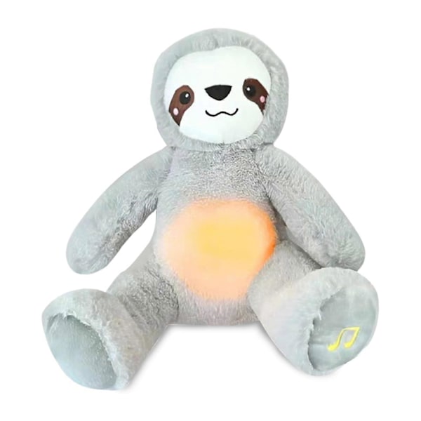 Hengittävä Täytetty Eläin Nukke Uni Rauhoittava Laji Plush Leikki Peli Musiikilla Valo Ahdistuksen Lievitys Plushie Lapsille Taaperoille (FMY) sloth