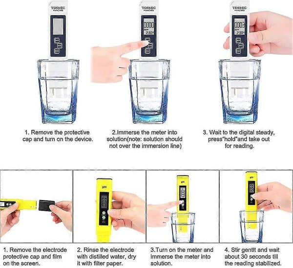 LCD Digital pH-verdimåler pH-vanntester Måler for akvarium Dårlig (FMY)