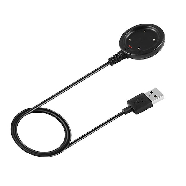 Lader med kraftig utgang, kortslutningsbeskyttelse, svart, stabil smartklokkelader for Polar Vantage M (FMY)