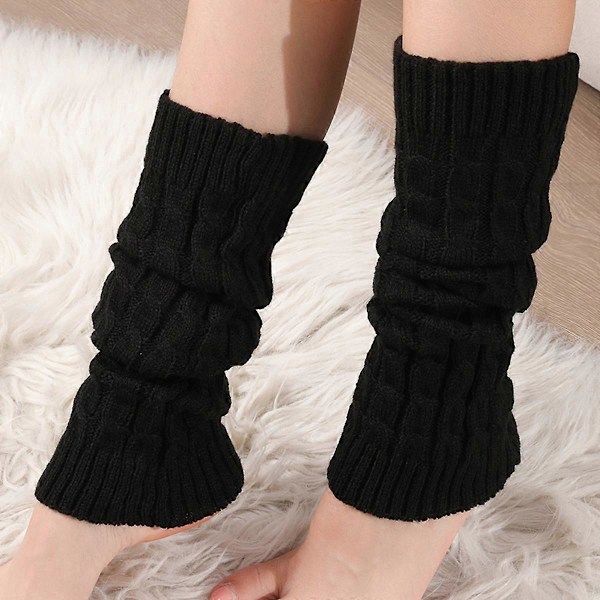 Damen Beinstulpen, Strikkede Vinter Beinvarmere Beinsokker Strikke Overknee Strømper Beinstulpen Lange Beinvarmere Støvle Sokker for Dame Jenter (FMY) style5333