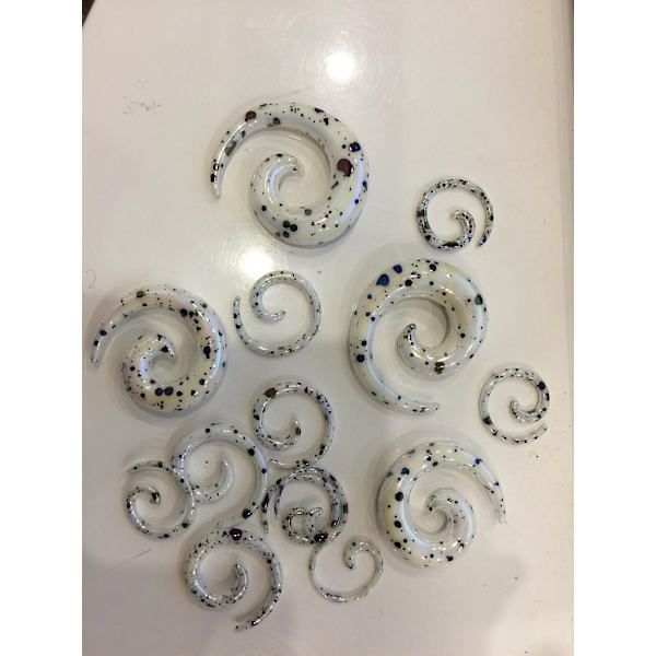 18 st/set Akryl Spiralformade Koniska Öronutvidgare Öronutvidgare Snigel Sminktillbehör (FMY)