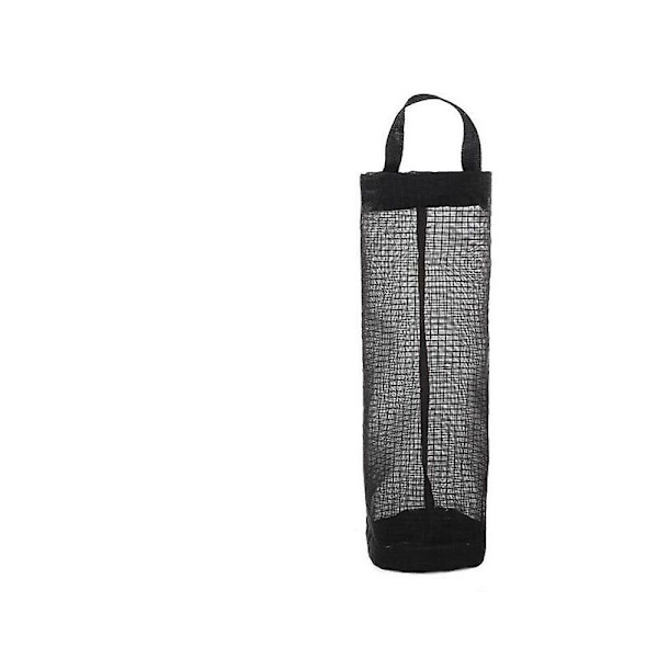 Veggmontert poseholder Plastposeholder Henge Dispenser Oppbevaring Søppelpose Kjøkkenavfallsarrangør 4 Svart, 48,5 * 11 cm (FMY)