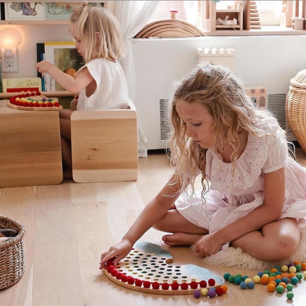 Kids Blocks Legetøj Børn Farvesorteringslegetøj Pædagogisk legetøj til hjernens udvikling (FMY)