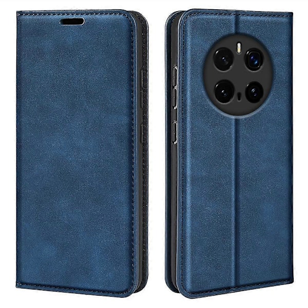 For Honor Magic7 Pro 5G Etui Skin-Touch Læder Wallet Telefon Cover (FMY) Blue