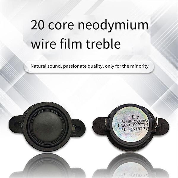 2 stk. 1,25 tommer mini-diskant 15w 4ohm neodymium silkefilm diskant højttalere til diy bil modificeret diskant reolhøjttaler (FMY)