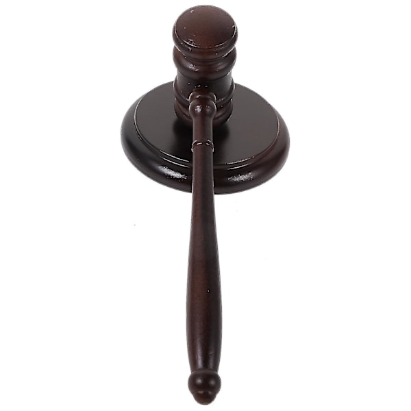 Dommerhammer Træ Gavel Dommerhammer Pædagogisk Værktøj Bankehammer Med Base X-hy (FMY) As Shown 25X9X4.5CM