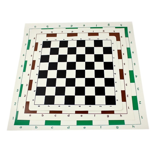 Schackmatta, Pu Leather Tournament Roll Up Schackbräde Schack Rullbart schackbräde (FMY) 43cm Black