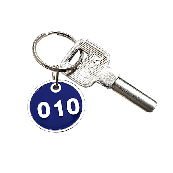 Kaiverretut numeroiset avaimenperät - Numerot 1-100 - Alumiininen avaimenperä lukkoluukulle, kuntosalille (FMY) 1 to 30