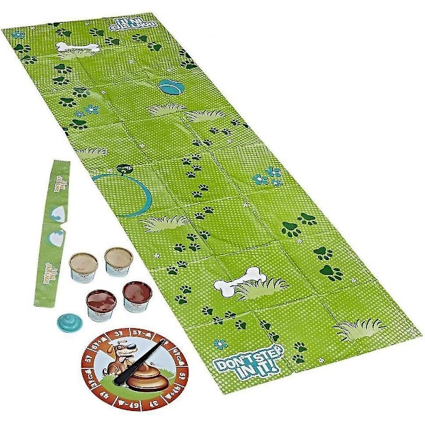 Hasbro Gaming Don't Step In It - Blindad, bajs-undvikande kul - 1+ spelare - Barnleksaker och spel - Ålder 4+, grön, brun (FMY)