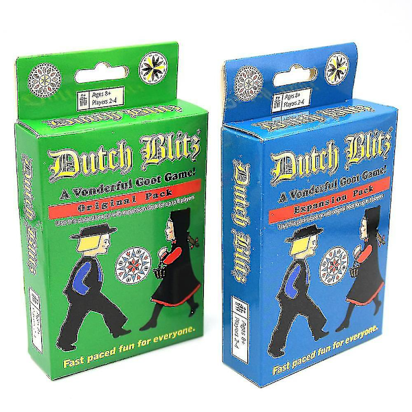 Dutch Blitz Dutch Blitz Basic Plus Udvidet Familiespil Kort Spil Kort Spil Spil  (FMY) Green Basic Version