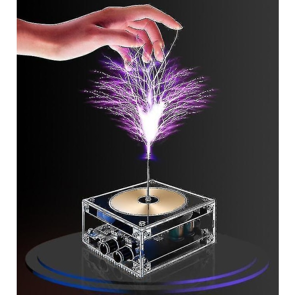 Bluetooth Music Tesla Coil Høyttaler Trådløs overføring Experiment Desktop Toy Model (FMY)