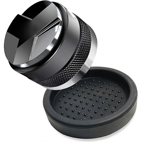 51 mm Kaffedistributør Tamper, 51 mm til Dedica Portafilter med Silikone Tamper Måtte, justerbar De (FMY)