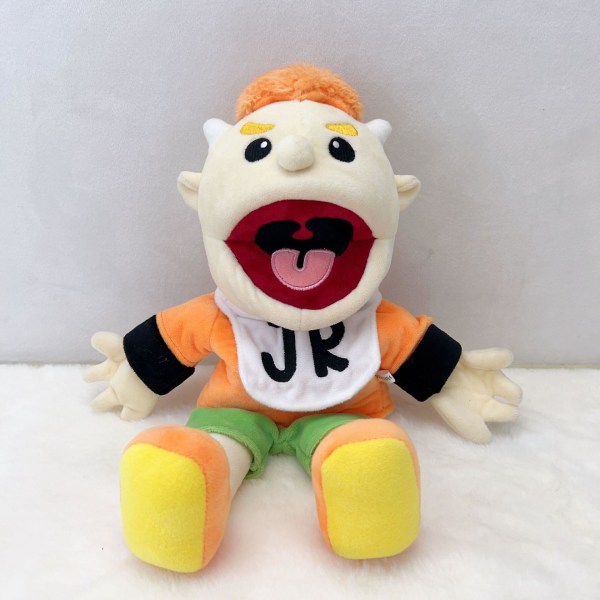 Jeffy hånddukke dreng Joseph Cody blødt plys legetøj dukke aftagelig mund børnegave (FMY) Junior 40cm