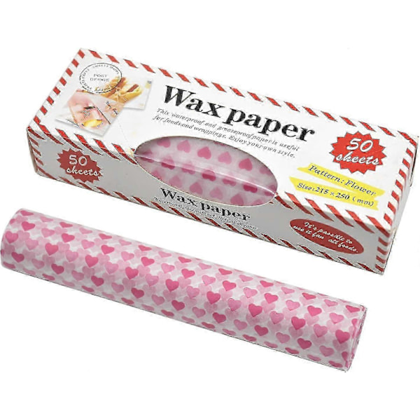 50 Ark Matpapper, Bivaxduk Matpapper, Vaxduk för Smörgås Bröd Hamburgerjn  (FMY)