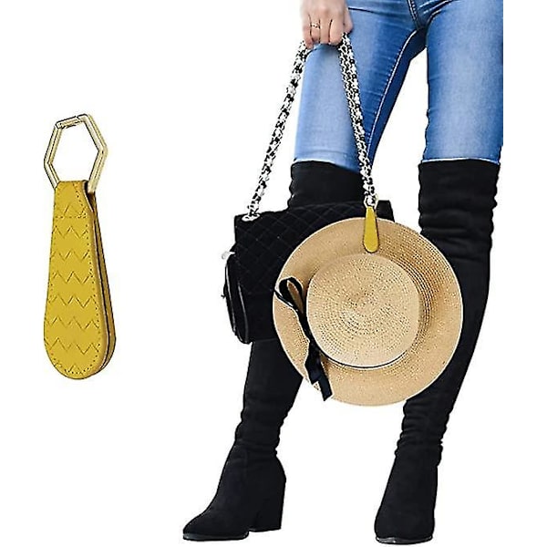 Magneettinen Hat Clip - Matkustus, Kädet Vapaat Laukku, Lompakko, Matkatavaroiden Ja Reppujen Kiinnitys - Auringon Ja Laajan Reunan Hattujen Pidike (FMY) Yellow