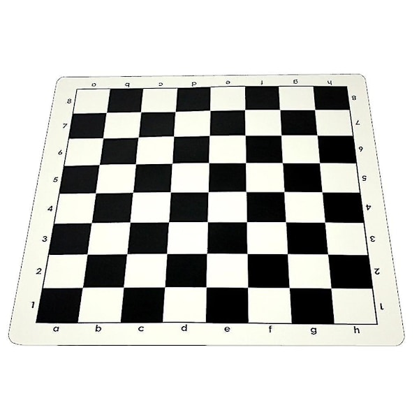 Klassisk Brett for Sjakk, Rullbar, Flat, Internasjonal Sjakk (FMY) 35cm Black