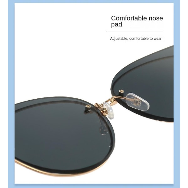 Cat Eye-solglasögon för kvinnor Modedesignerstil Spegellinser (FMY)
