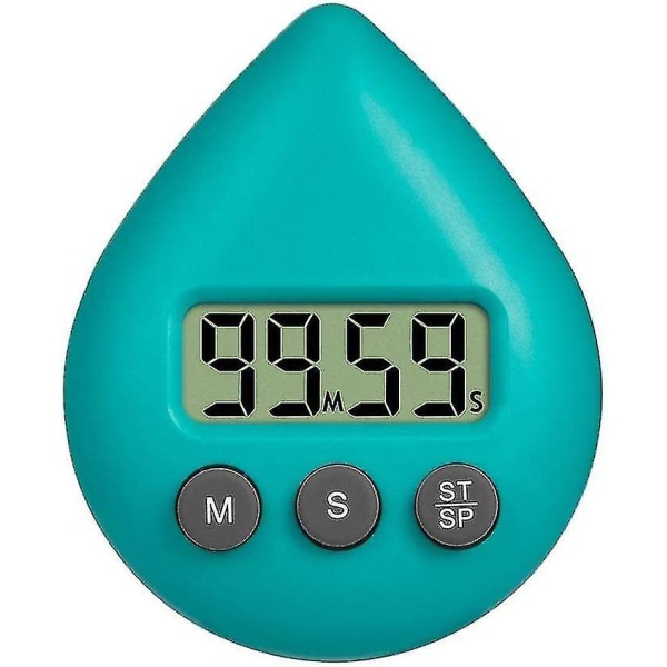 Digital duschklocka med timer, vattentät timer med alarm och sugkopp  (FMY) Blue