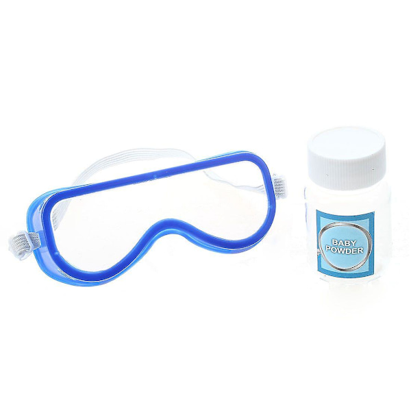 Fingeravtryckssats Detektivexperiment leksak med stämpelplattor Förstoringsglas Borste  (FMY) As shown