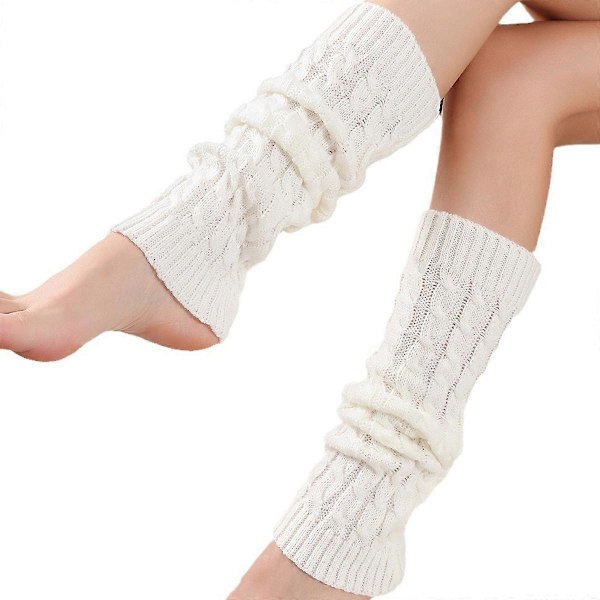 Damen Beinstulpen, Strikkede Vinter Beinvarmere Beinsokker Strikke Overknee Strømper Beinstulpen Lange Beinvarmere Støvle Sokker for Dame Jenter (FMY) style5334