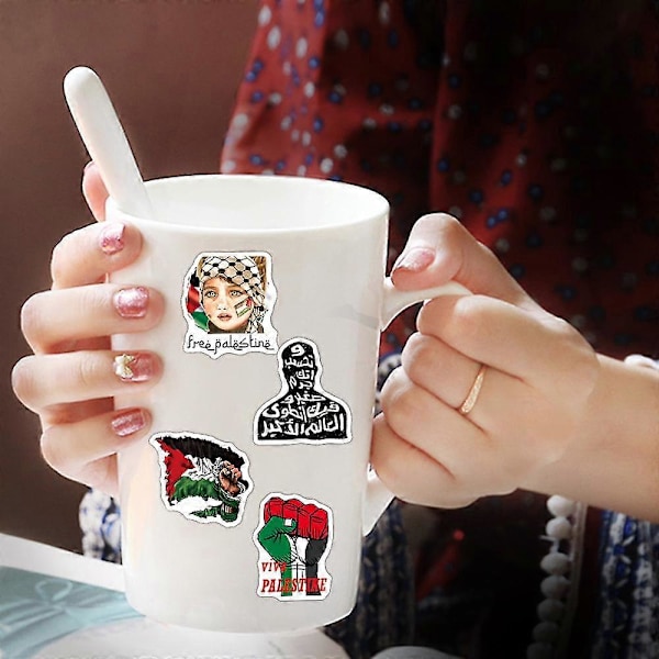 50 st Fri Palestina Seger Rädda Gaza Bilstickers (FMY)