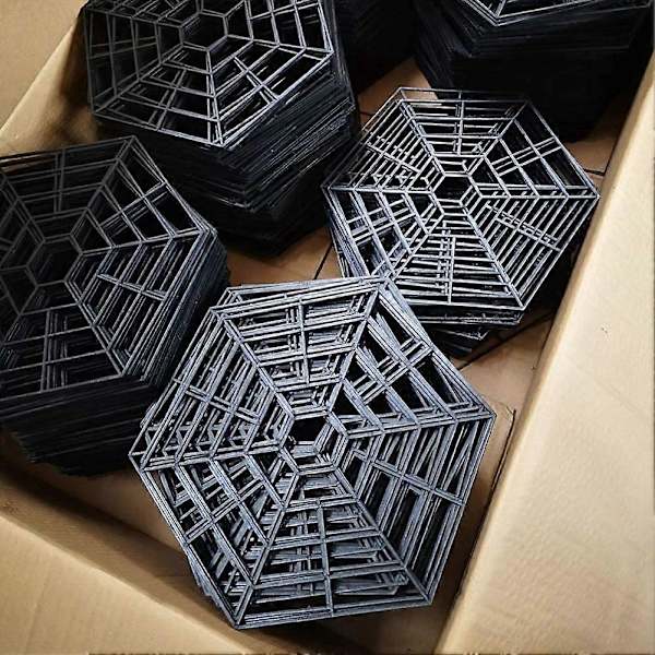 Dambeskyttelsesnet Ring Dambeskyttelsesdæk Net Dambeskyttelses Fiske Dambeskyttelsesnet Damdæk Fuglenet 20 stk. (FMY) black