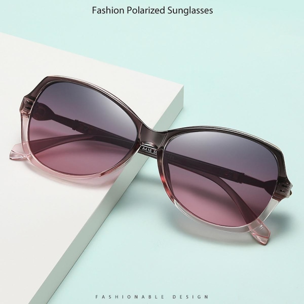 Solglasögon för kvinnor mode spegelglas metallbåge (FMY)