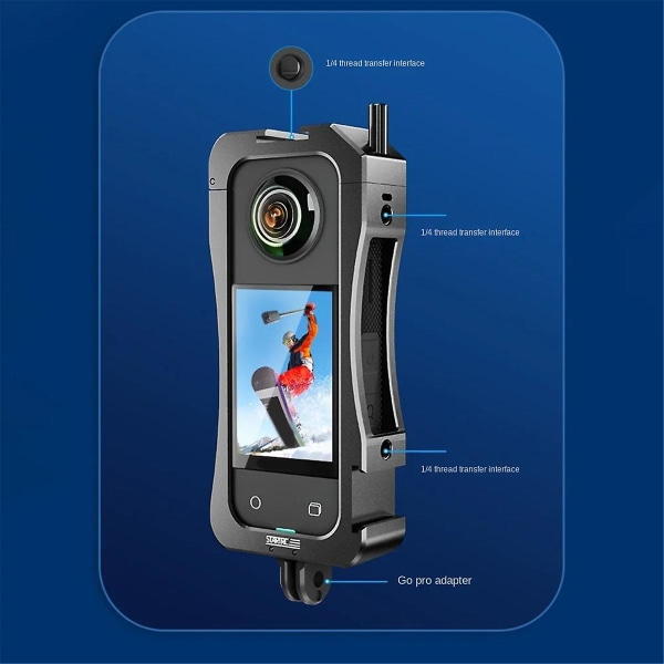 Foldbar metalkassebeskytter til X3-kameratilbehør Magnetisk kropsbeskyttelsesramme (FMY)