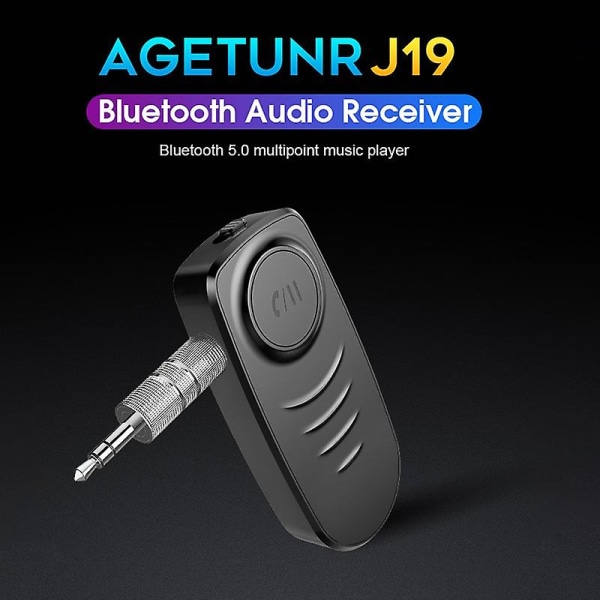 Bluetooth 5.0 Stereo musikmodtager Håndfri opkald til bil trådløs lydadapter (FMY)